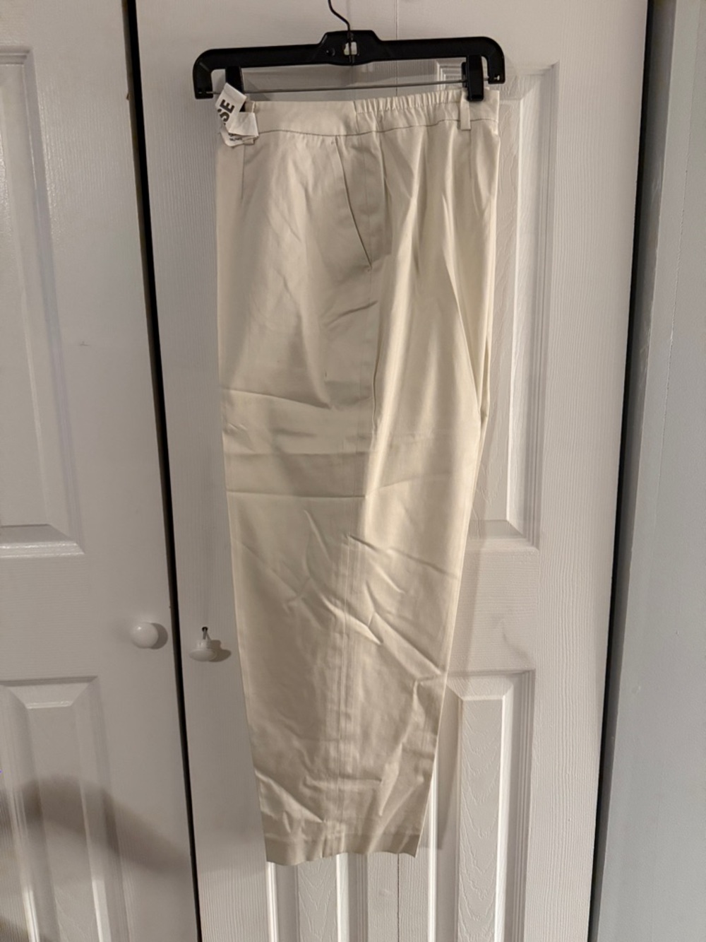 Jones New York Signature Cream Crop Pants, 14W,